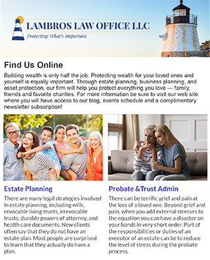 Estate Planning eNewsletter - Subscribe Today!